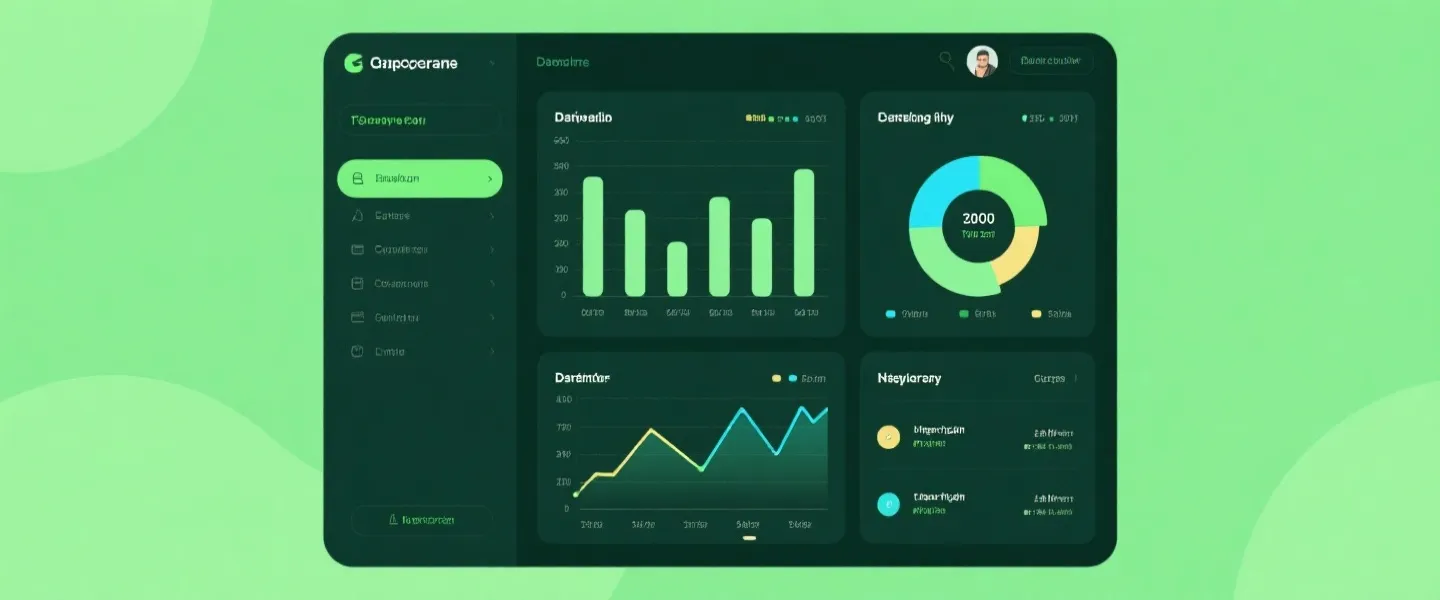 数据中心可视化面板示意图